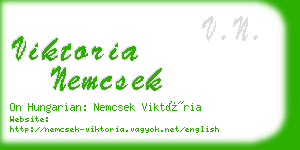 viktoria nemcsek business card